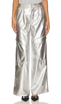 Faux Leather Wynn Cargo Pants
