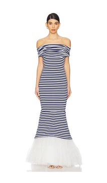 Malory Striped Gown