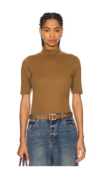 Xo Bow Turtleneck Top