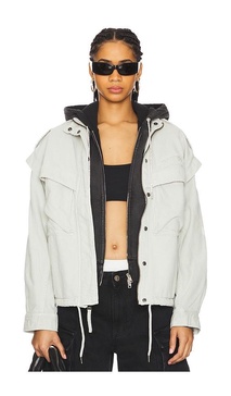 Oversized Cotton Utility Jacket
