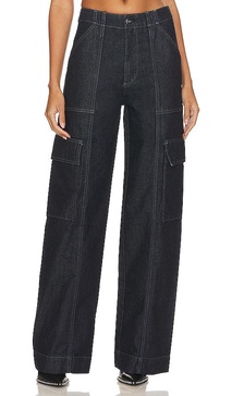 x Emrata Amia Wide Leg Jean