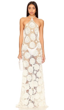 Thalassa Floral Crochet Dress