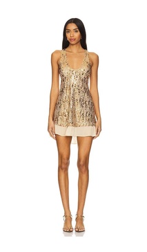x Intimately FP Bejeweled Mini Dress