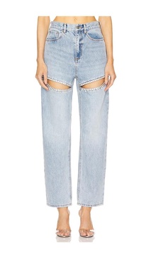Crystal Slit Jean