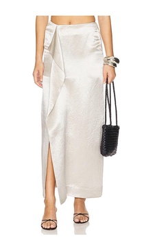 Kobe Wrap Over Maxi Skirt