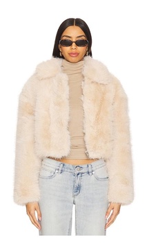 Crop Faux Fur Jacket