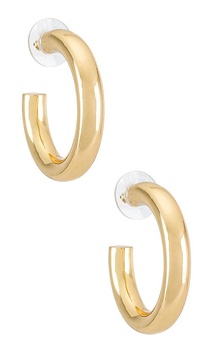 Dalilah Medium Tube Hoop Earrings