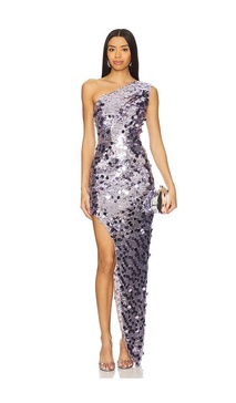 Farah One Shoulder Gown