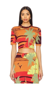 Palm Island Knit Top