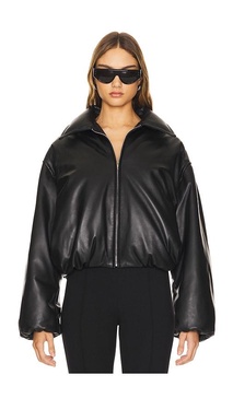 Leather Bomber Jacket