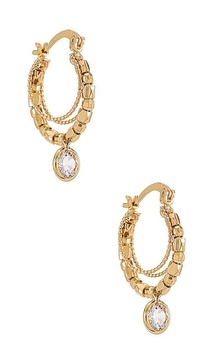 Embellished Hoop Earrings