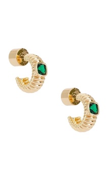 Contemporary Textured Small Hoops