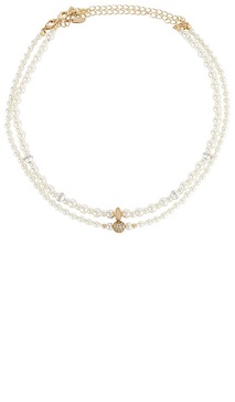 Pearl Beaded Layered Necklace Set