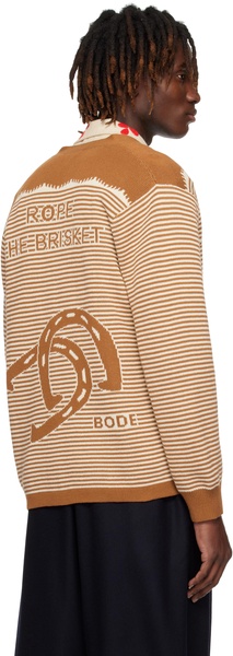 Brown & White Buckaroo Cardigan