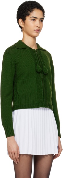 Green Marion Tassel Cardigan
