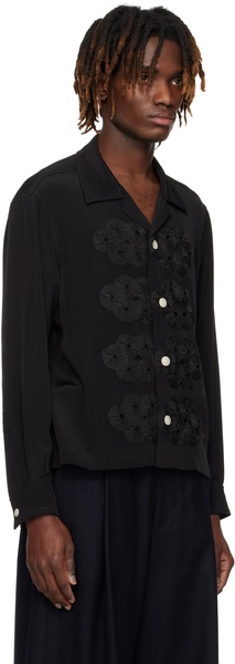 Black Ribbon Garland Shirt