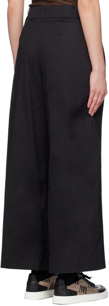 Cassia cotton-blend poplin wide-leg pants