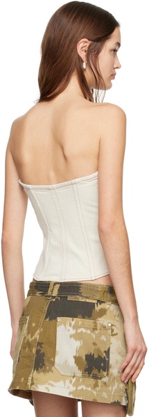 Off-White Paneled Denim Tank Top