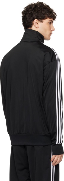 adidas Originals adicolor Firebird track top in black & white