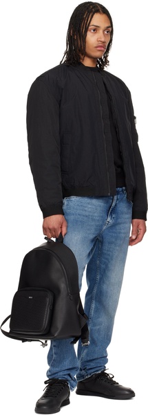Black Monogram Pocket Backpack