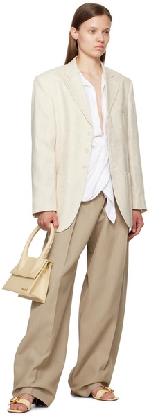 Le Pantalon Ovalo wool blend wide pants