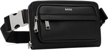 Black Structured Crossbody Pouch
