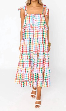 landon tie-shoulder maxi dress in daybreak