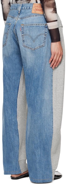 Gray & Blue Overjogging Jeans