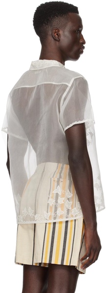 White Ivy Appliqué Shirt