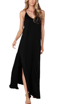 cami maxi dress in black