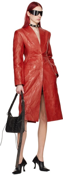 Leather coat