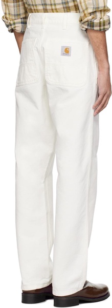 White Simple Trousers