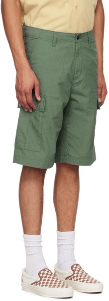 Green Regular Cargo Shorts