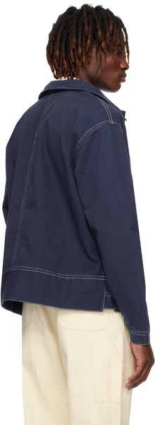 Navy Knolly Brook Side Tab Jacket