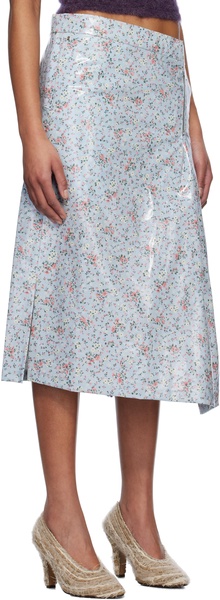 Blue SMLXL Rain Skirt Midi Skirt