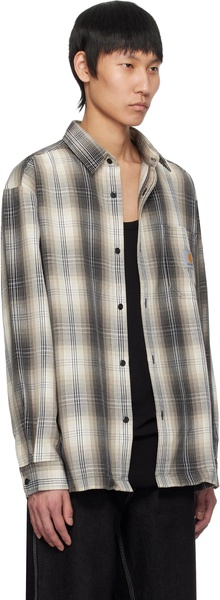 Beige Blanton Check Shirt