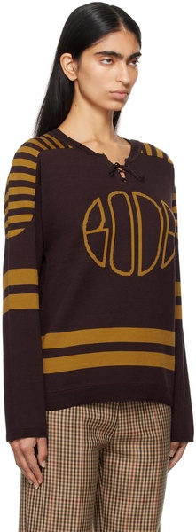 Brown & Yellow Rink Sweater
