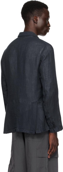 Navy Borgo Net Blazer