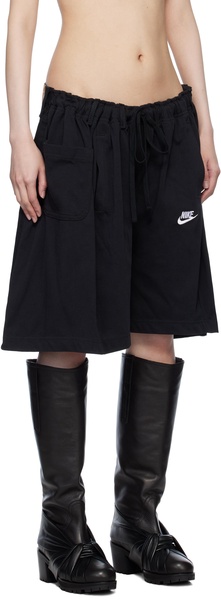 Black Nº69 Overjogging Denim Shorts