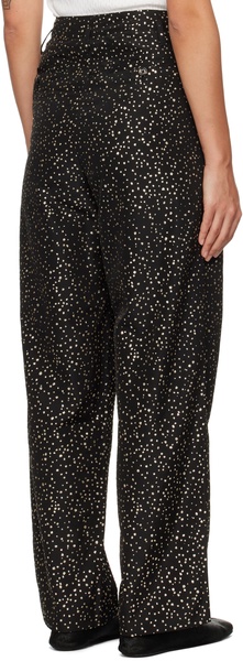 Black Glitter Murray Trousers