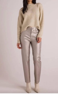lennon straight leg jeans in silver