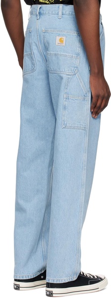 Blue Single Knee Jeans
