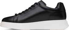 Black Leather Sneakers
