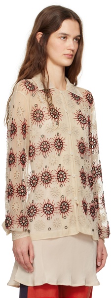 Beige Solarium Long Sleeve Shirt