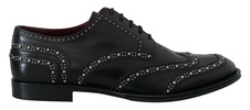 dolce & gabbana elegant studded  derby men's shoes