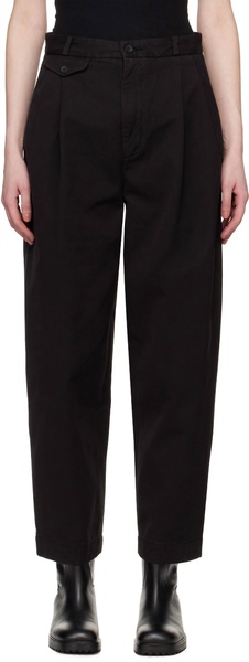 denim becker trousers in black