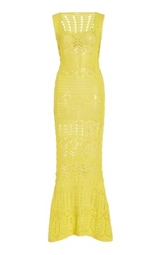 Karliah Crochet Cotton Maxi Dress