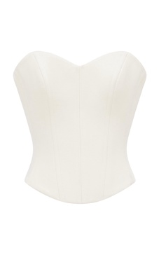 Wool Suiting Corset Top