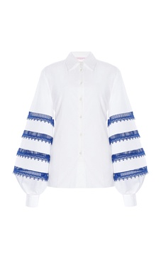 Embroidered Cotton Poplin Shirt