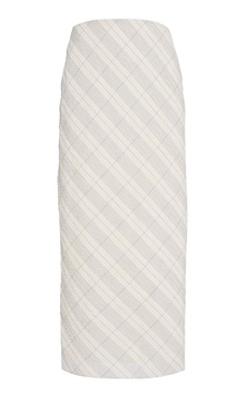 Paulina Tartan-Checked Cotton-Blend Skirt